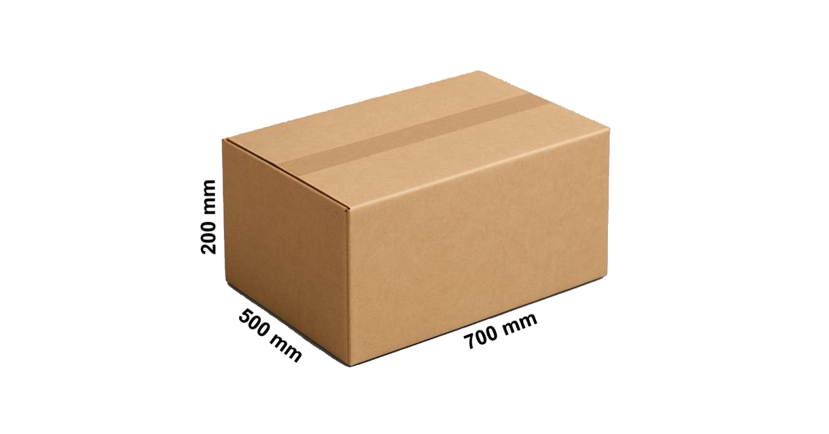 Cutie carton ondulat tip CO5 maro 700x500x200 mm - imagine 3