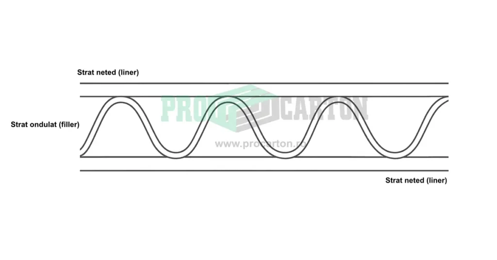carton ondulat schemă