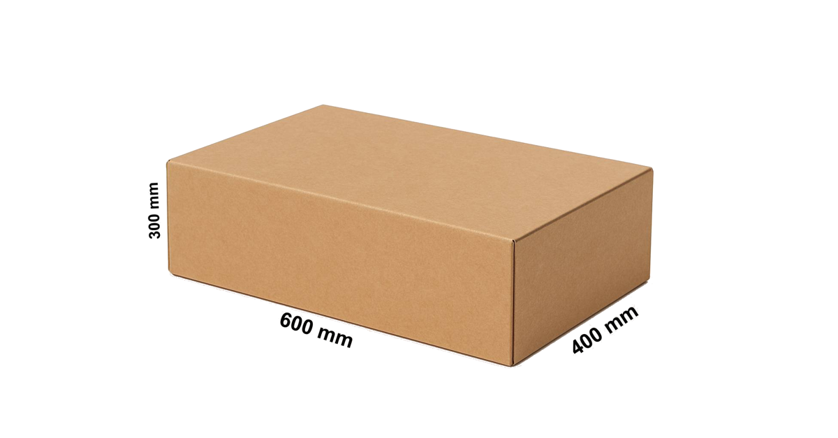 Palet cutie carton 600x400x300 mm, FEFCO 201, CO5, maro, 150 buc. - imagine 3