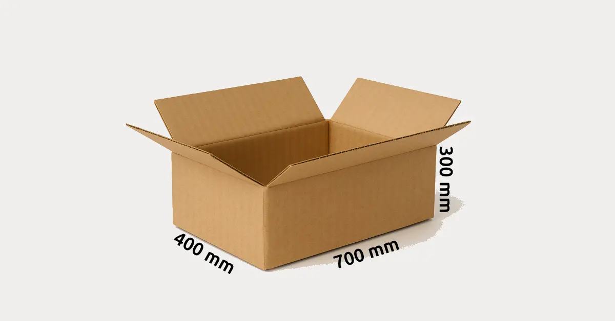 Cutie carton ondulat CO5 maro dimensiuni 700x400x300 mm