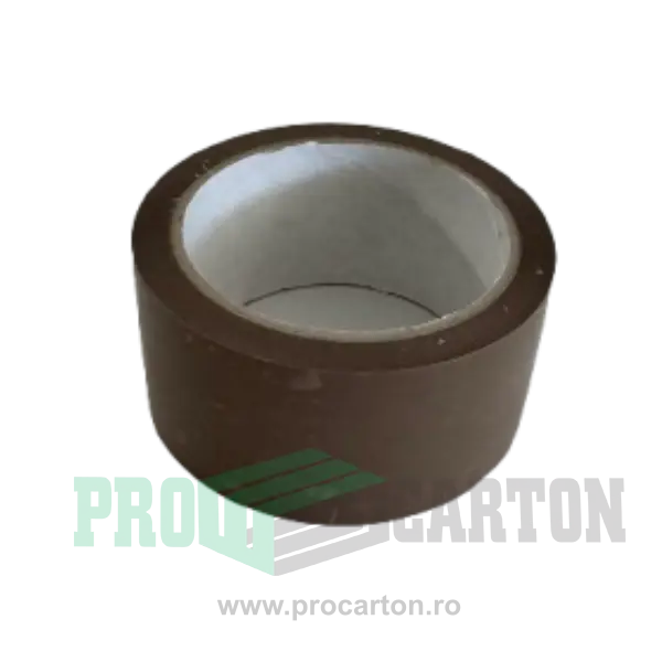 Bandă adezivă maro, acrilică, lungime 60m, lățime 48 mm, grosime 25 microni